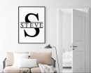 Personalized Name with Monogram Wall Decal